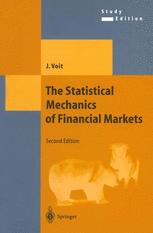 The Statistical Mechanics of Financial Markets