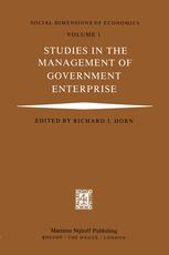 Studies in the Management of Government Enterprise