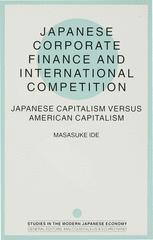 Japanese Corporate Finance and International Competition