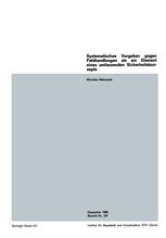 Systematisches Vorgehen gegen Fehlhandlungen als ein Element eines umfassenden Sicherheitskonzepts /
